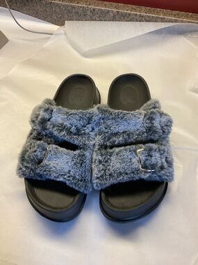 Kuailu Smoky Blue Sandal Slippers 9